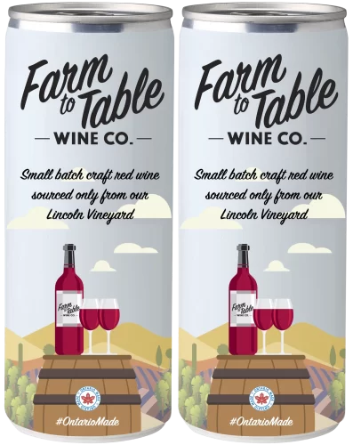Farm to Table Red Wine Cans