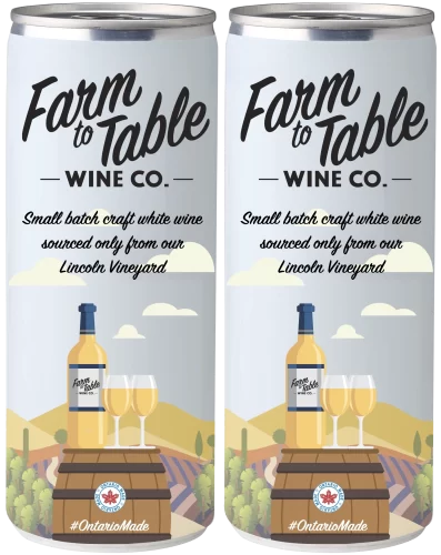 Farm to Table White Wine Cans